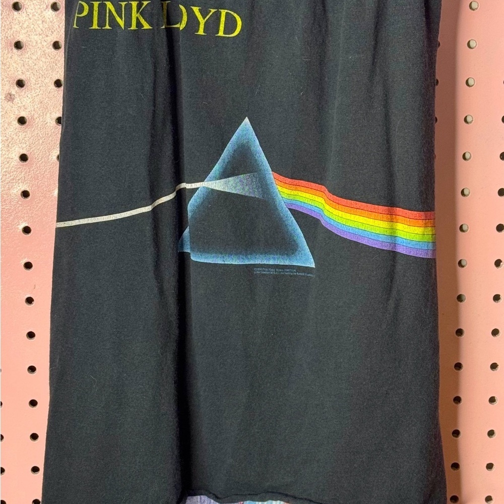 Pink Floyd Up-Cycled High Low Cotton Skirt. Great Condition. Size 8 - Picture 4 of 7